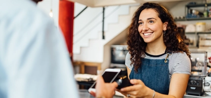 Contactless Payment in Coffee shop