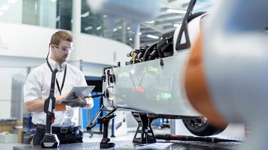 Man working at a Automotive Industry