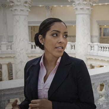 woman in government building