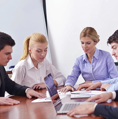 business people in a meeting at office