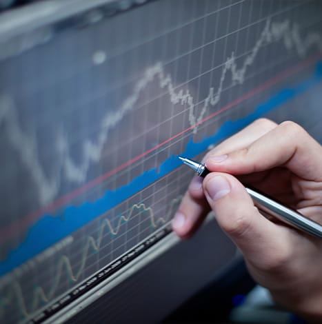 Pointing on algorithm chart