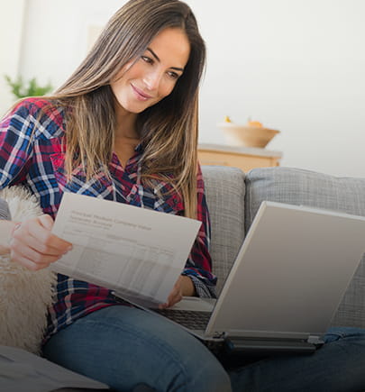 Women reading documents