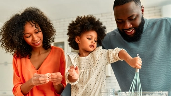 African american family at home