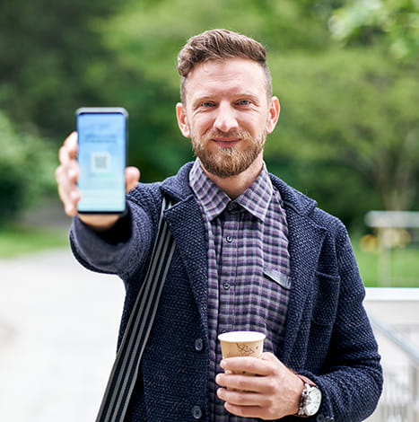 Man Holding Smart Phone