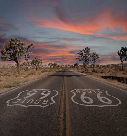 Route 66 Painted Desert