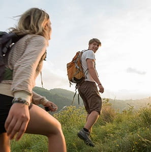 couple hiking