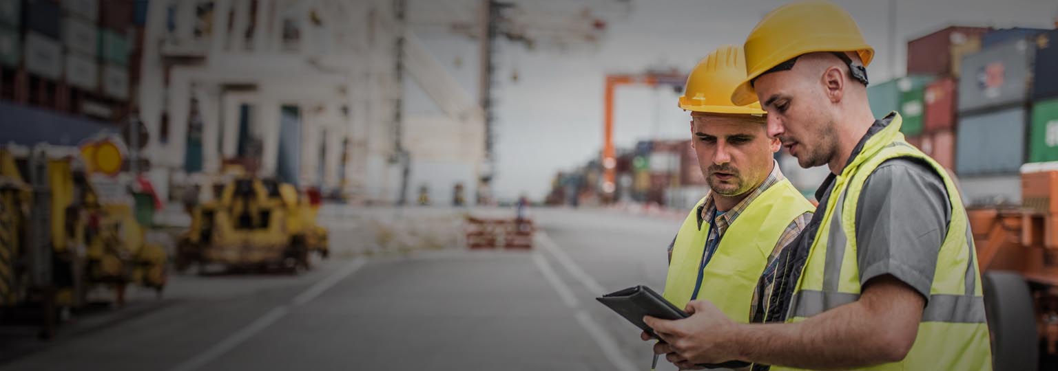 workers in manufacturing site