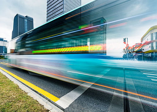 Speeding commuter train