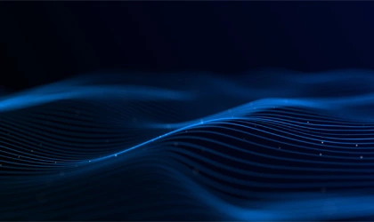 blue swirl pattern on dark background