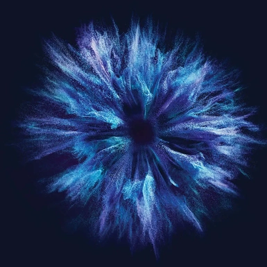 blue explosion cloud