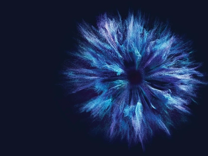 blue explosion cloud