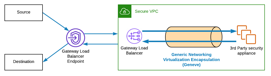 Geneve flow chart of secure vpc