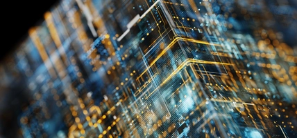 Futuristic Artificial Intelligence Machine Learning Data Technology Complex