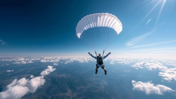 paraglider in sky