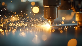 sparks flying off machinery