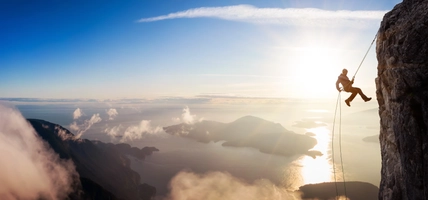 Epic Adventurous Extreme Sport Composite of Rock Climbing