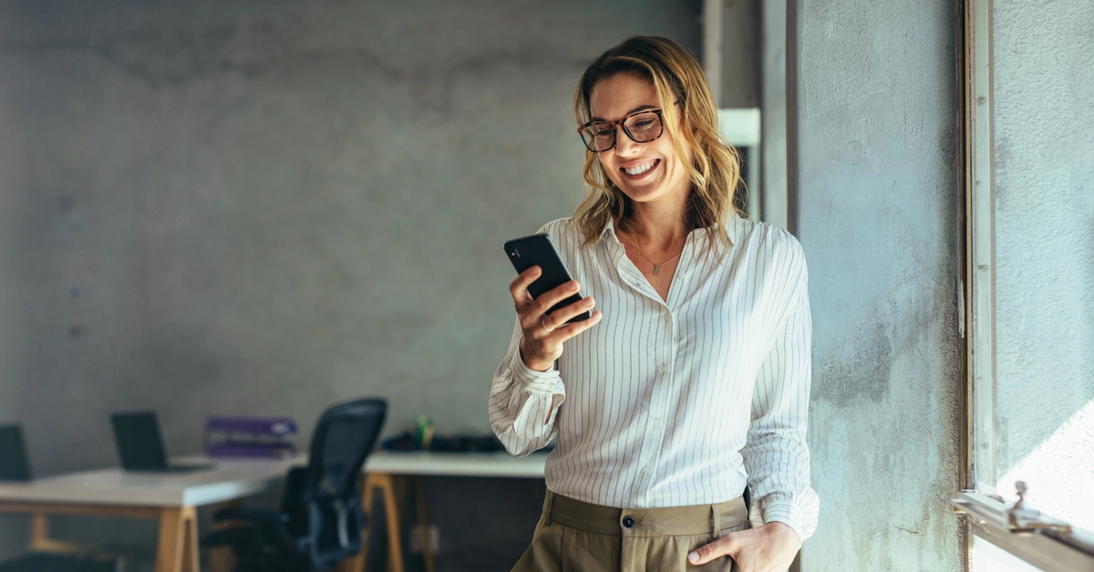 Business woman portrait in office