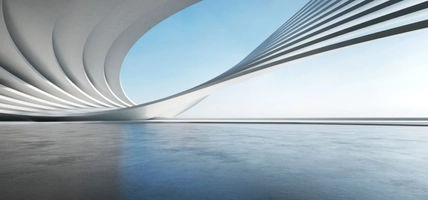 Abstract room with interesting architecture