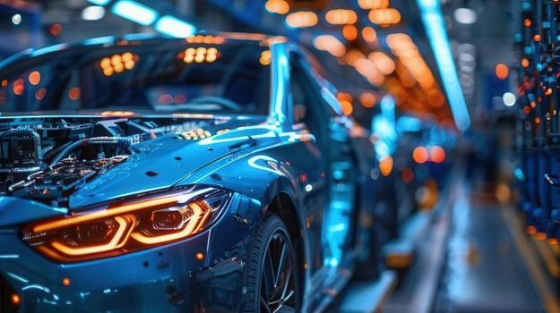 car in a factory