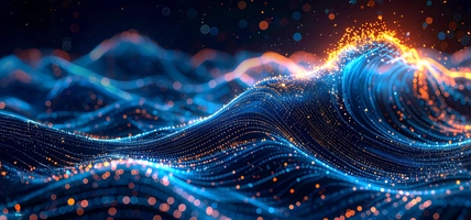 AI created digital wave