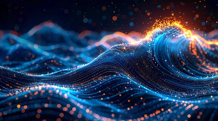 AI created digital wave