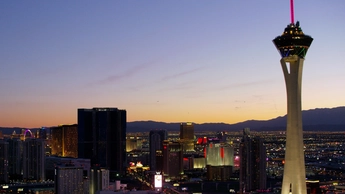 Las Vegas at sunset