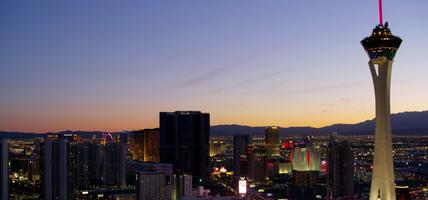 Las Vegas at sunset