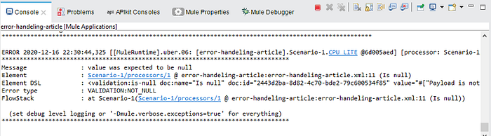 Error propagate scope