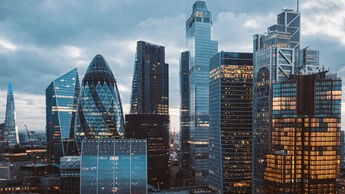 The City of London Skyline at Night, United Kingdom