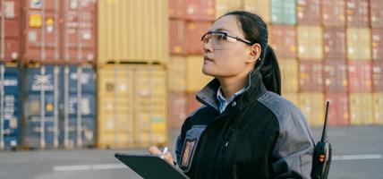 woman working at manufacturing location