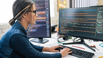 She is doing project code work