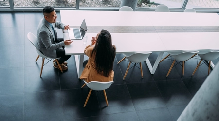 Business partners in meeting