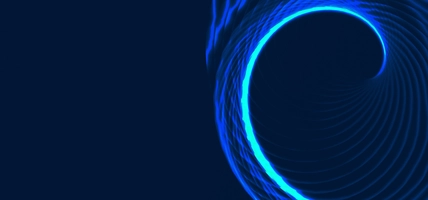 abstract blue swirl