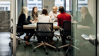 Business meeting in a modern office