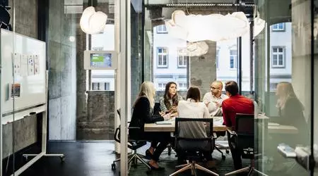 Business meeting in a modern office