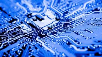 Circuits Electronic on Mainboard Technology computer background