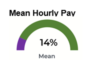 Mean hourly pay