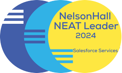 NelsonHall NEAT Leader 2024 Salesforce Services Logo