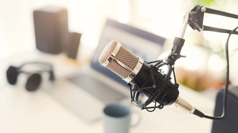 Mic setup during podcast