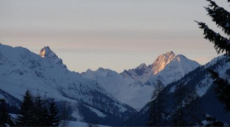 snowy mountain range