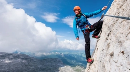 Via ferrata climbing