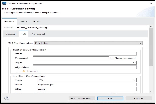 Configuring TLS for HTTPS Listener