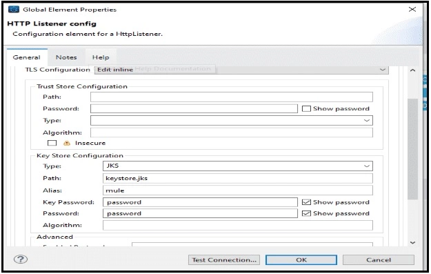 Configuring TLS for HTTPS Listener