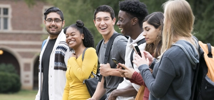 Diverse Group of College Friends