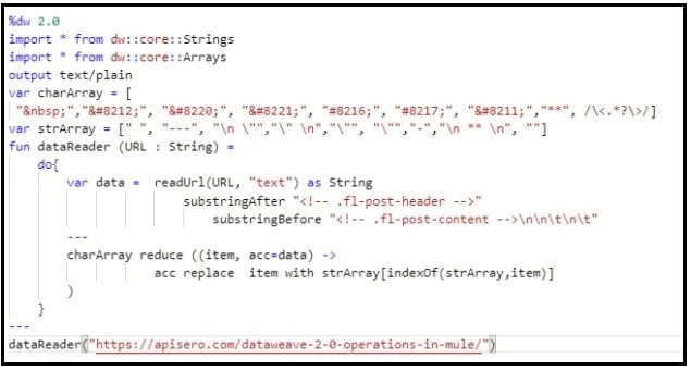 HTML response using dataweave