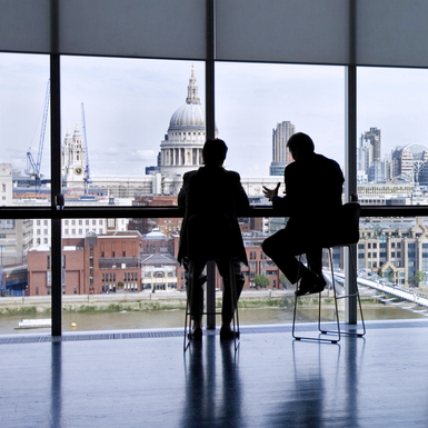 government employees in building