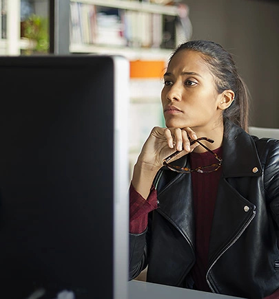 application modernization cobol lady looking at computer