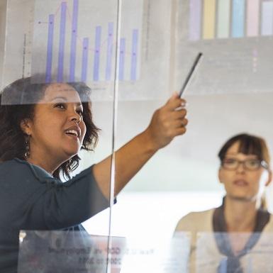 Businesswoman talking in meeting